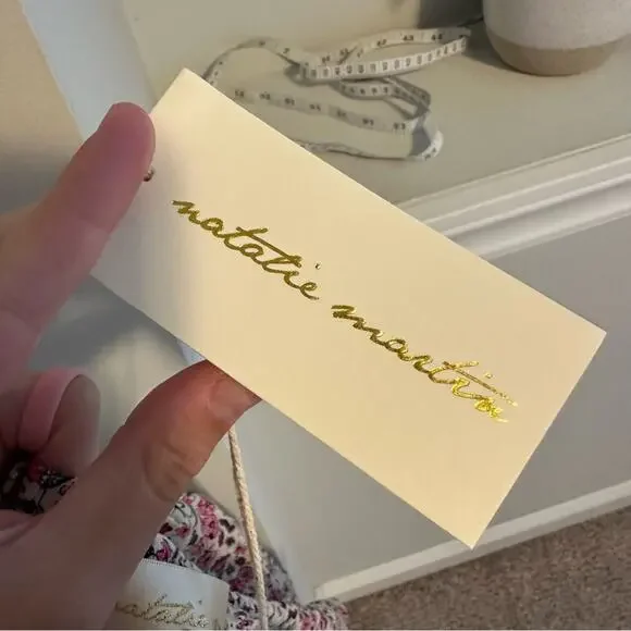 NWT Natalie Martin White Pink Floral Short Sleeve Blouse Top XS Oversized